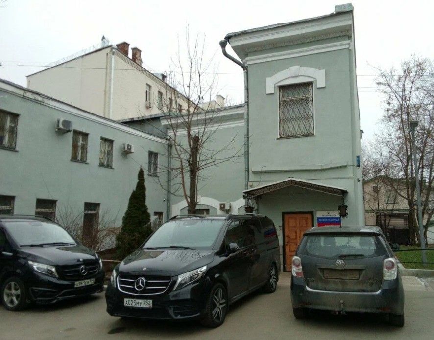 фасад дома, здание по адресу г Москва, Гороховский пер, д 14 стр 2
